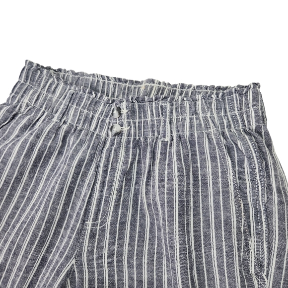 Briggs New York Blue Striped Linen Blend Pants Small - Picture 4 of 13